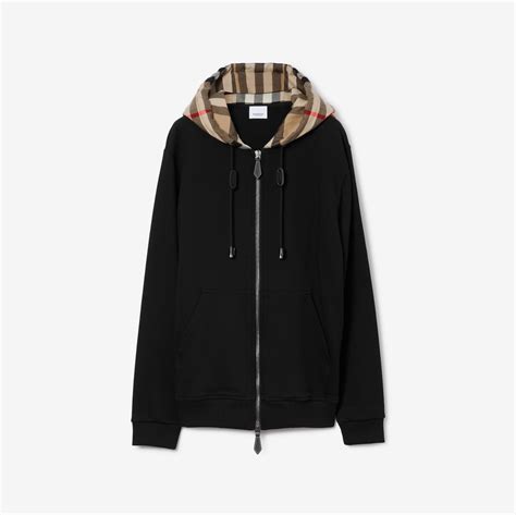 burberry hove check zip hoodie|Burberry half zip hoodie men.